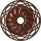 Ekena Millwork Loera Ceiling Medallion (Fits Canopies up to 6 1/4"), 26 5/8"OD x 4 1/2"ID x 1 3/8"P, Copper Penny CM26LOCPS - alternate 1